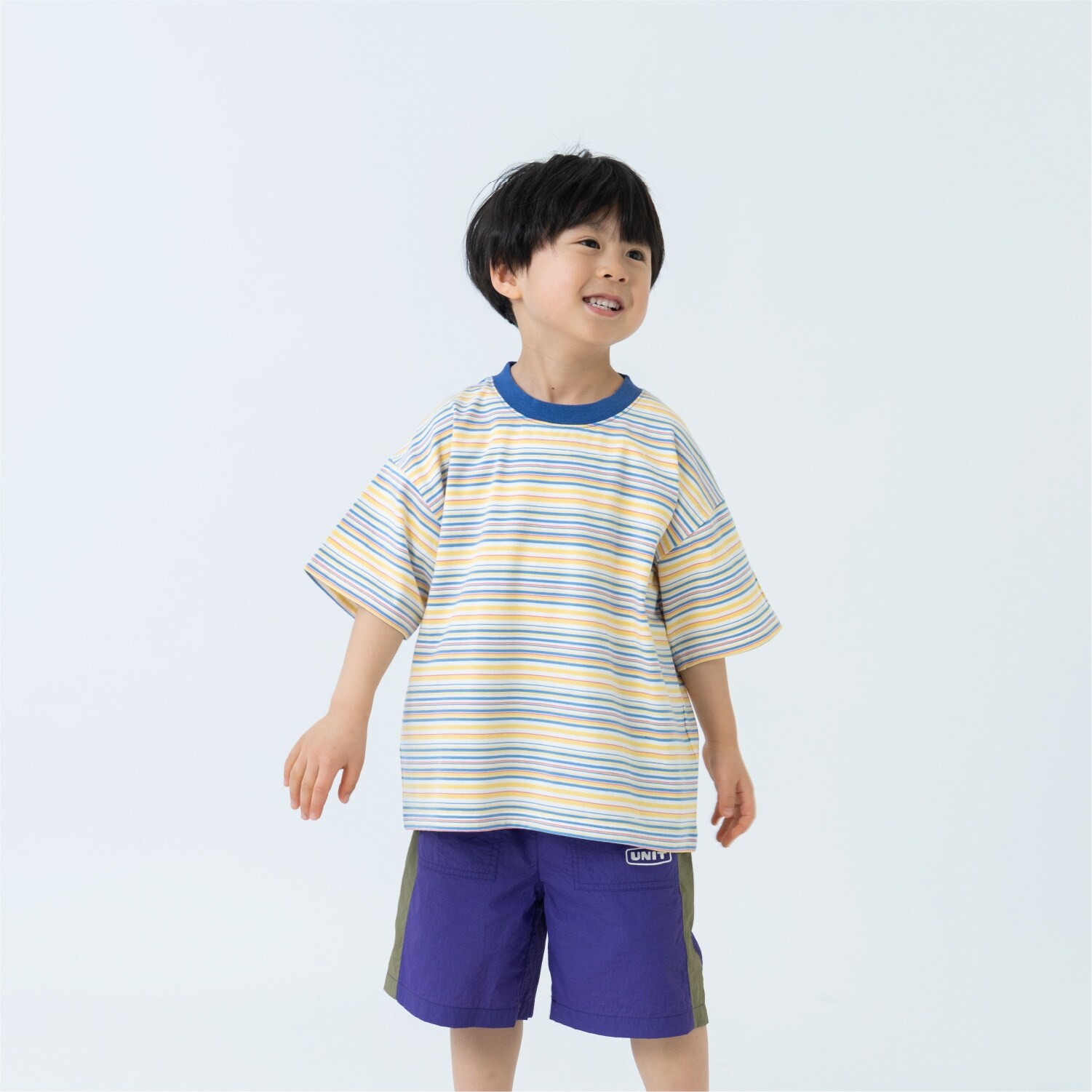 【365D】アソートボーダーワイド半袖T