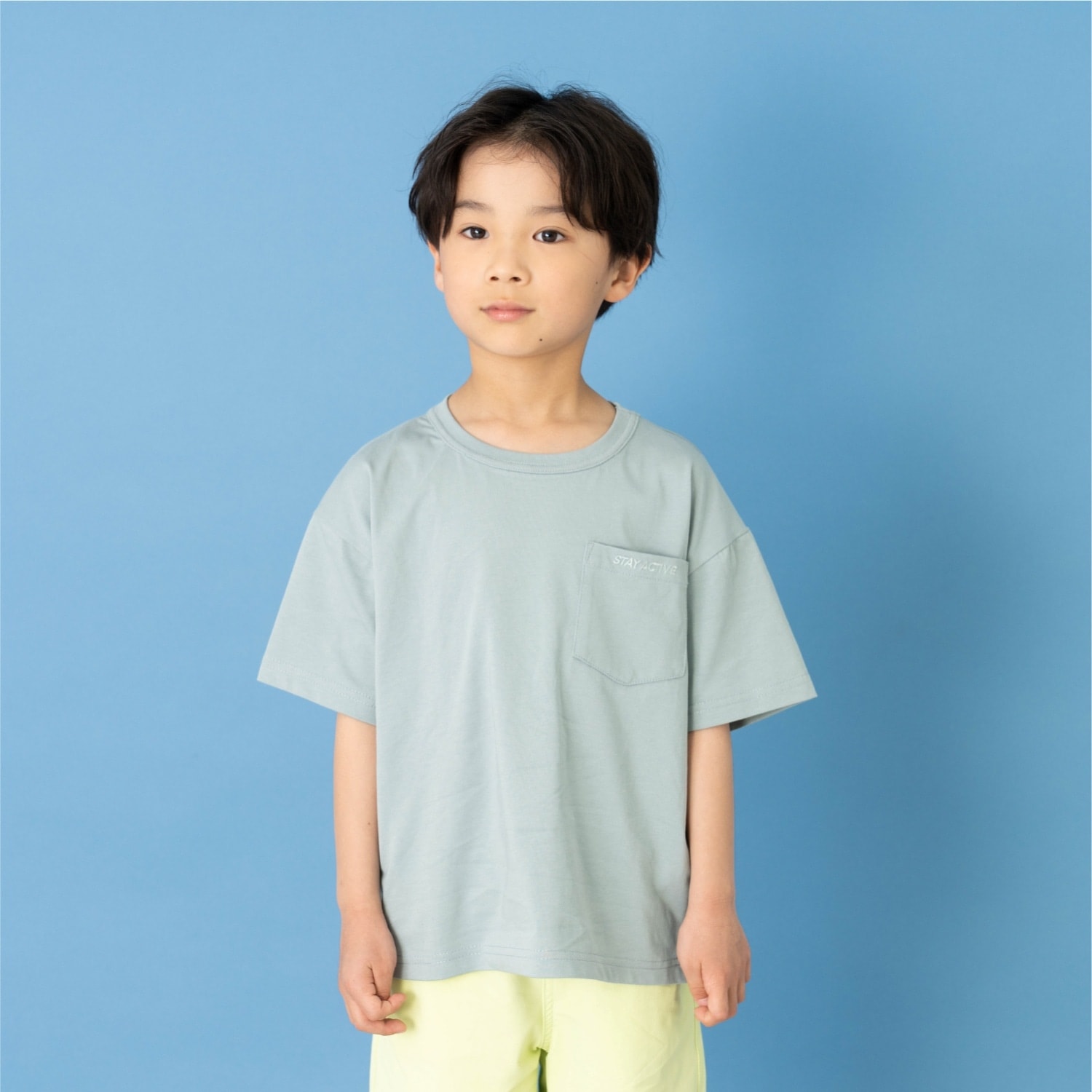 【接触冷感】【UVカット】ポケット半袖Tシャツ