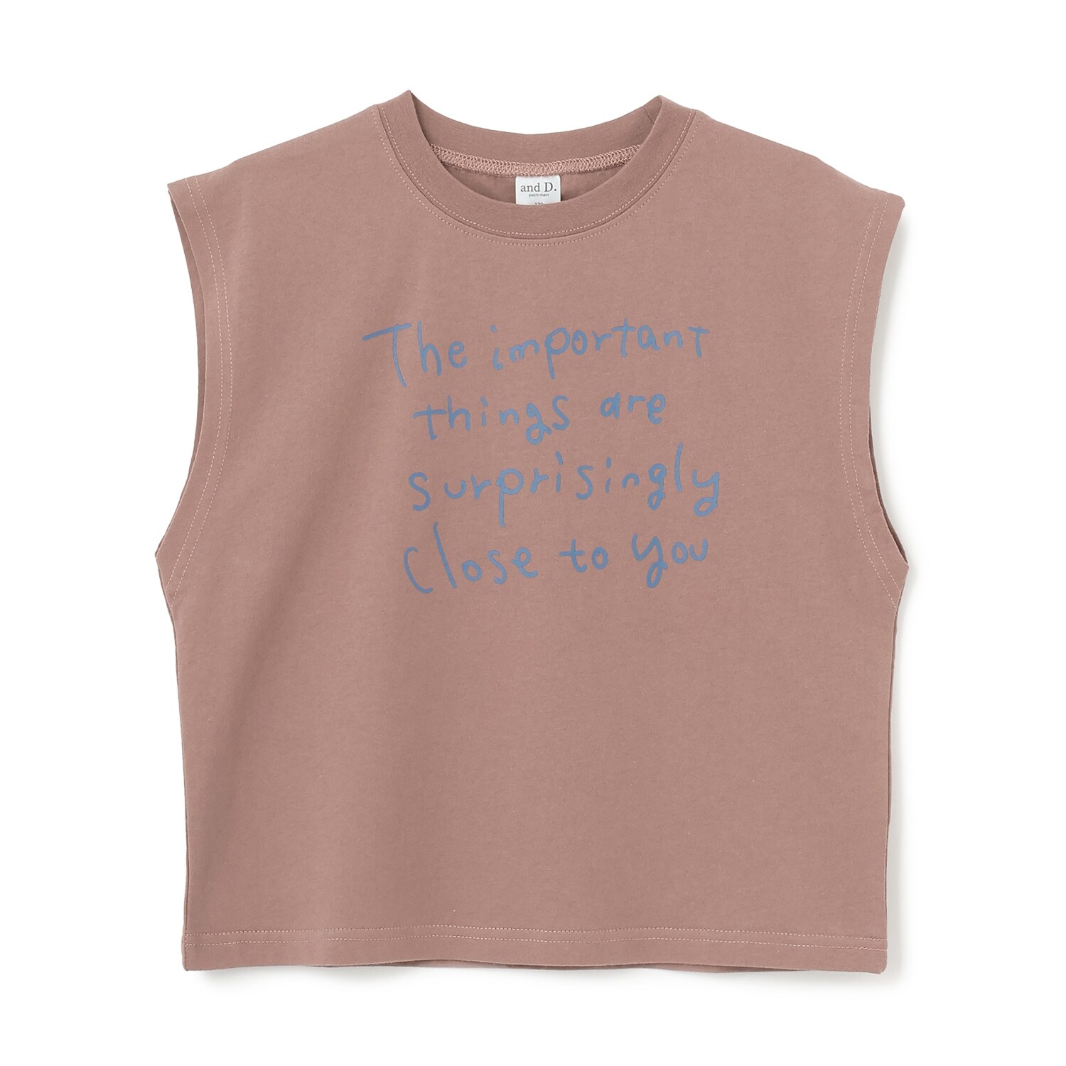 ロゴプリントタンクTシャツ