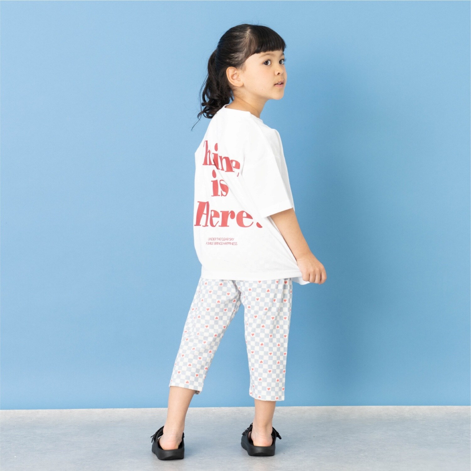 【綿100】【365D.】メッセージバックBIGロゴ半袖Tシャツ