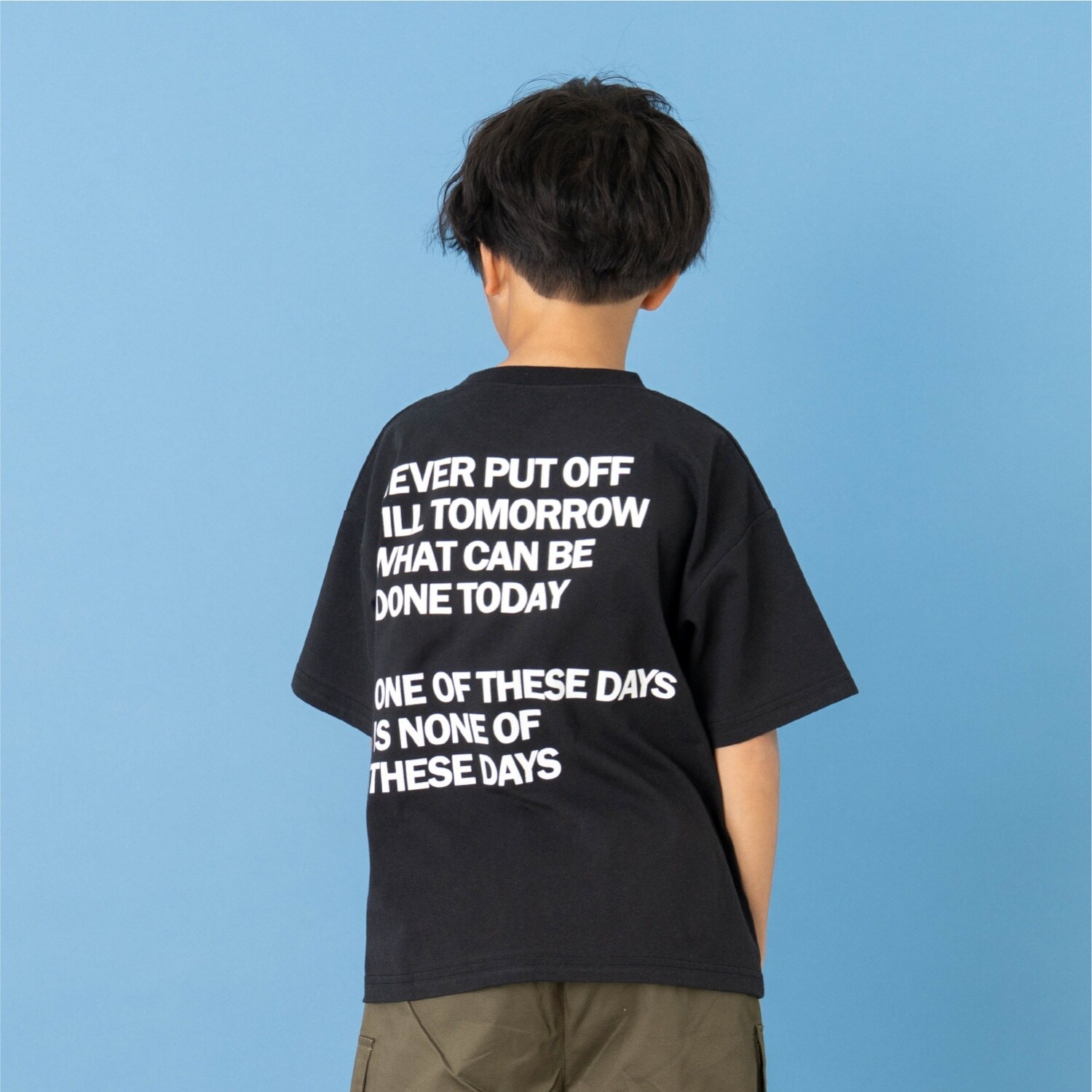 【綿100】【365D.】メッセージバックBIGロゴ半袖Tシャツ