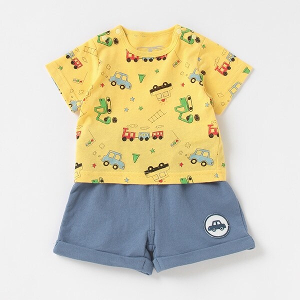 車柄Tシャツ×パンツセット