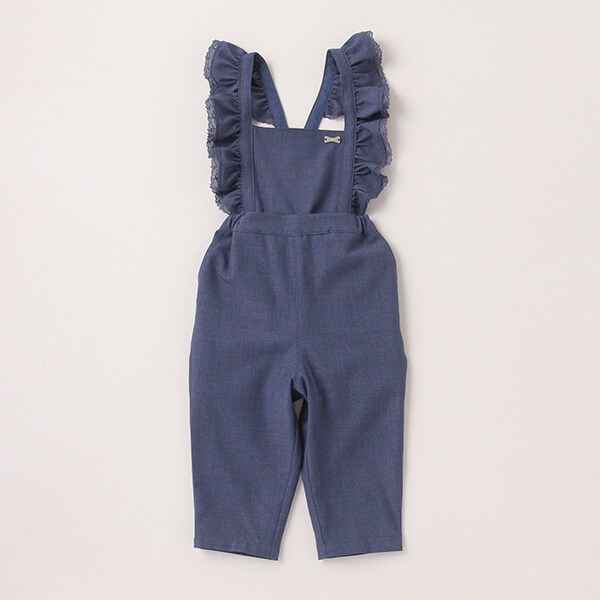 肩フリルサロペット