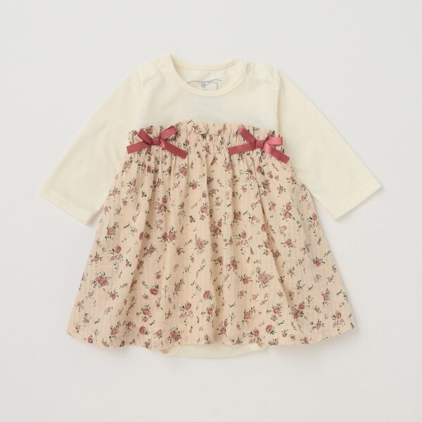 花柄ドッキングロンパース