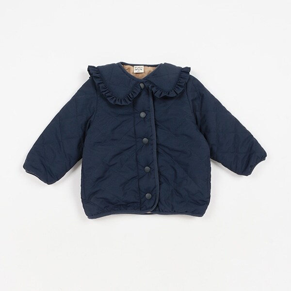 キルト衿つきブルゾン