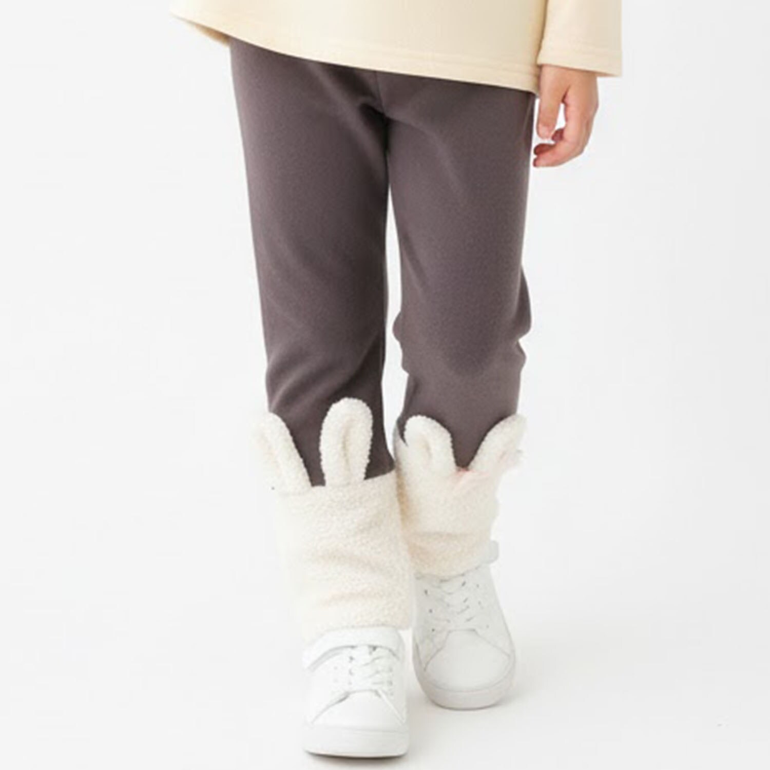 裾ボアアニマルレギンス