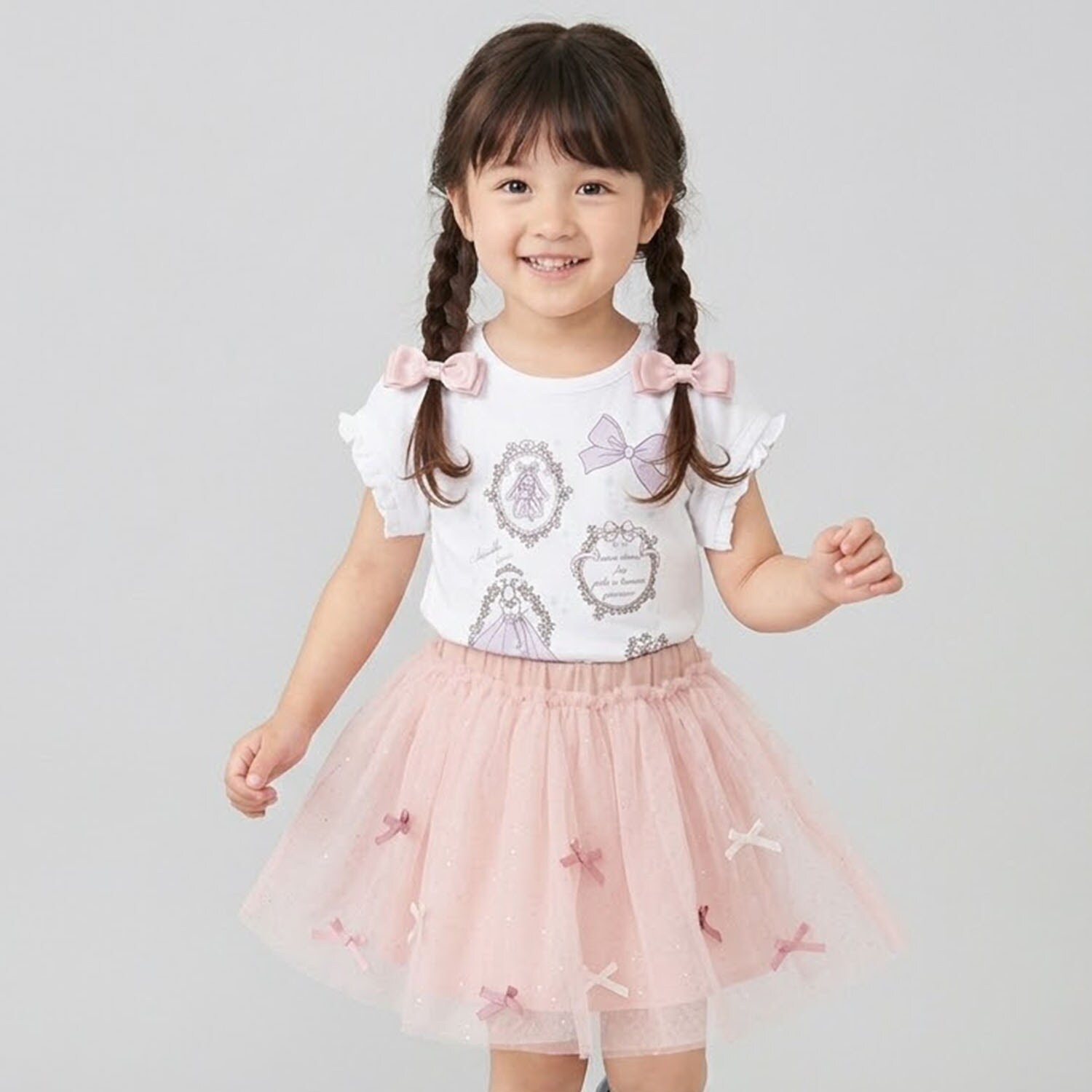 ラメリボンアソートチュールスカート