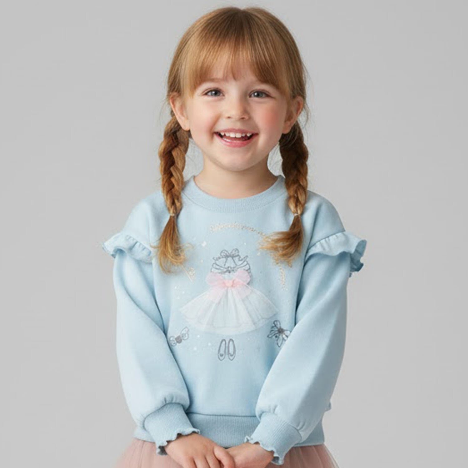 チュールドレスモチーフトレーナー