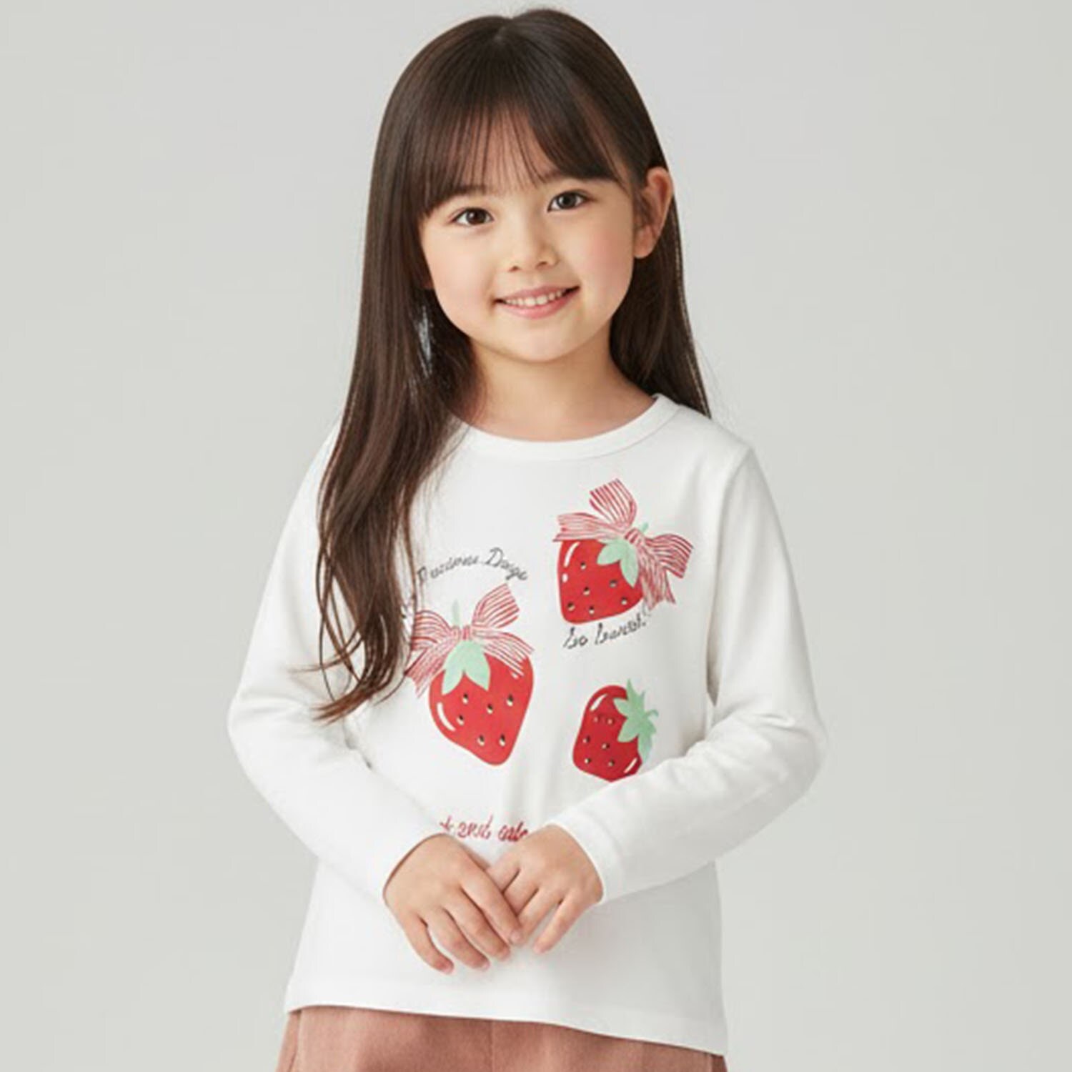 【990★ITEM】いちご・りぼんTシャツ