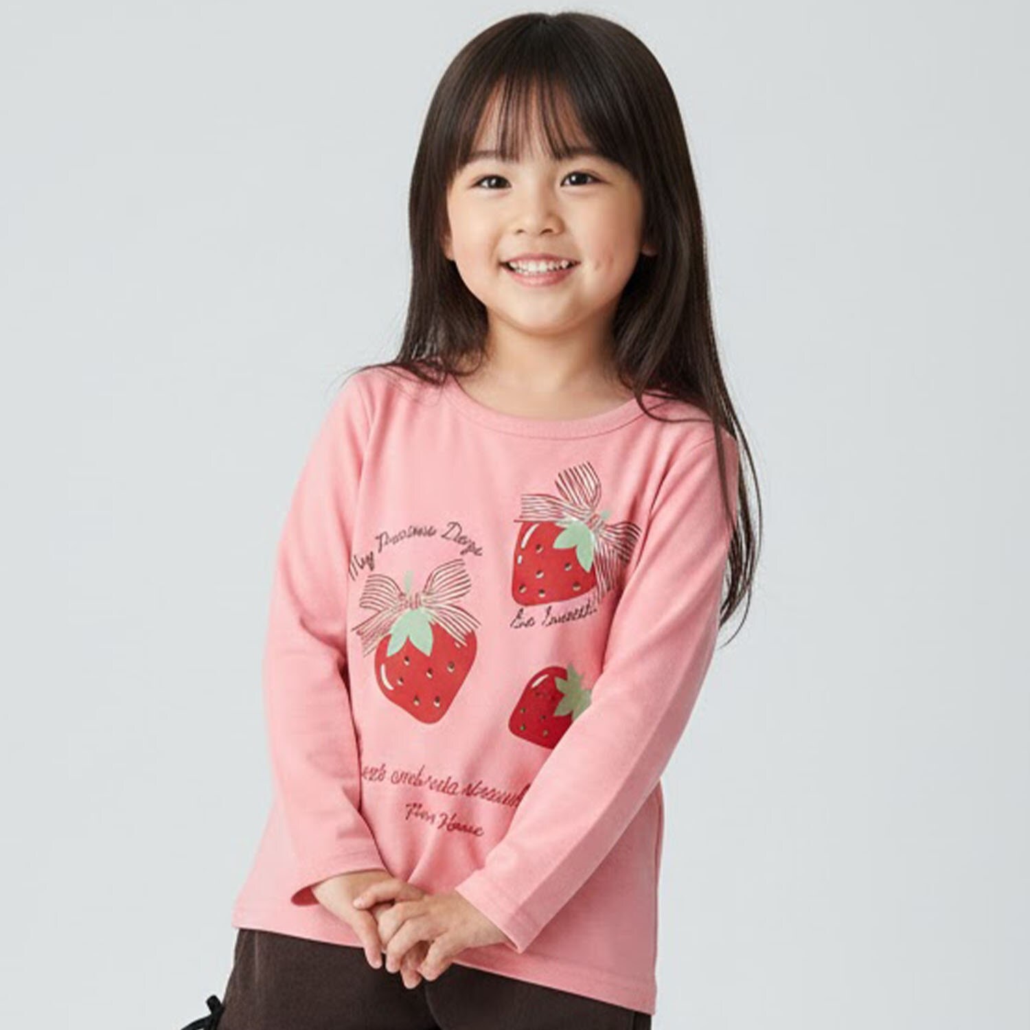 【990★ITEM】いちご・りぼんTシャツ