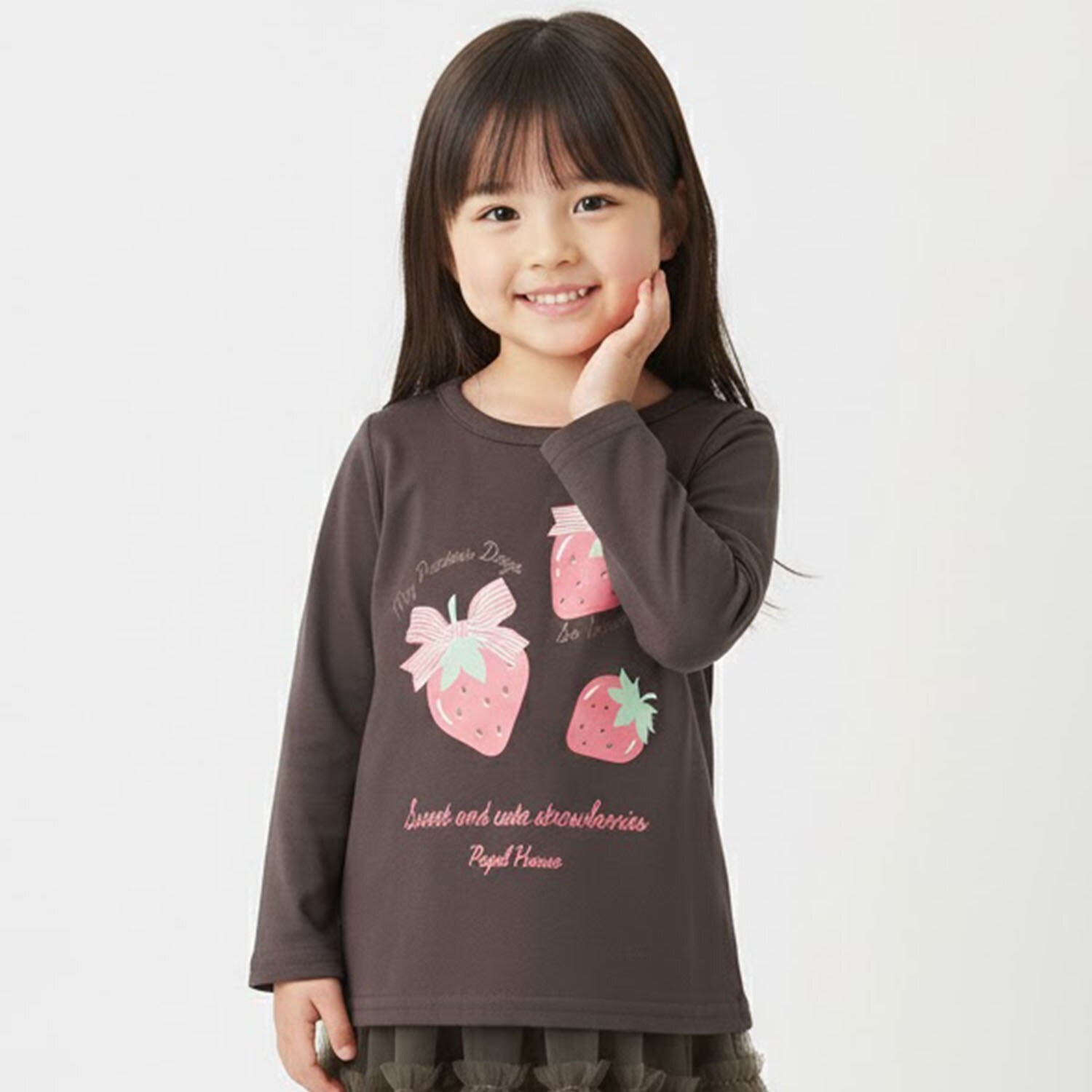 【990★ITEM】いちご・りぼんTシャツ