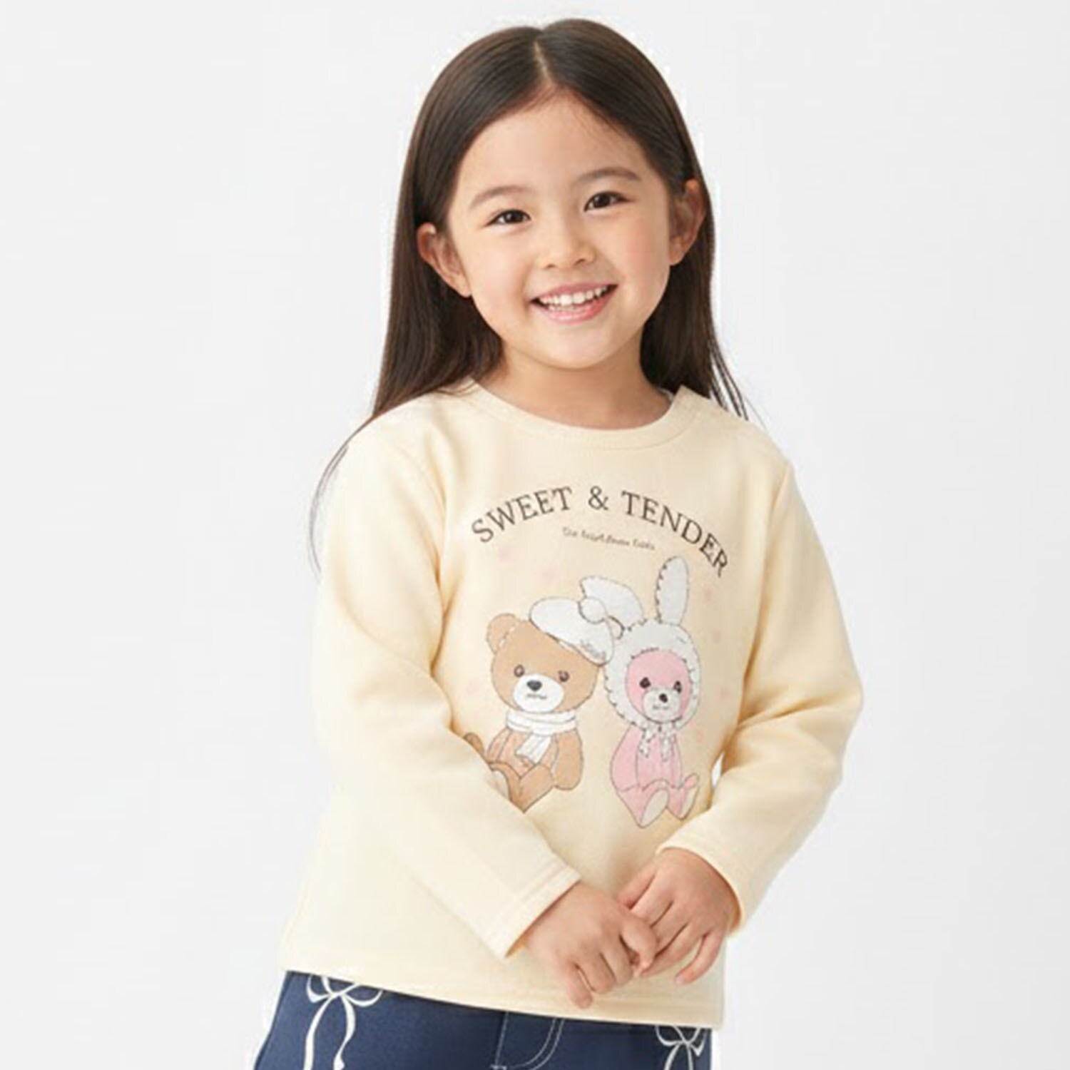 クマ&ウサギ裏毛プルオーバー