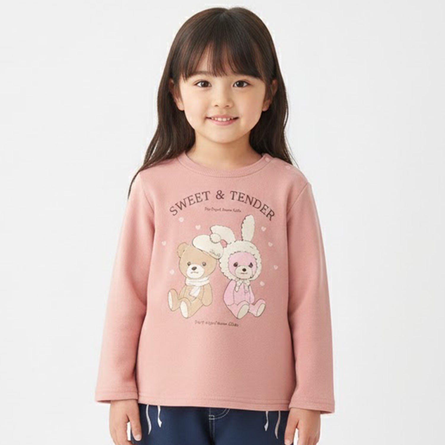 クマ&ウサギ裏毛プルオーバー