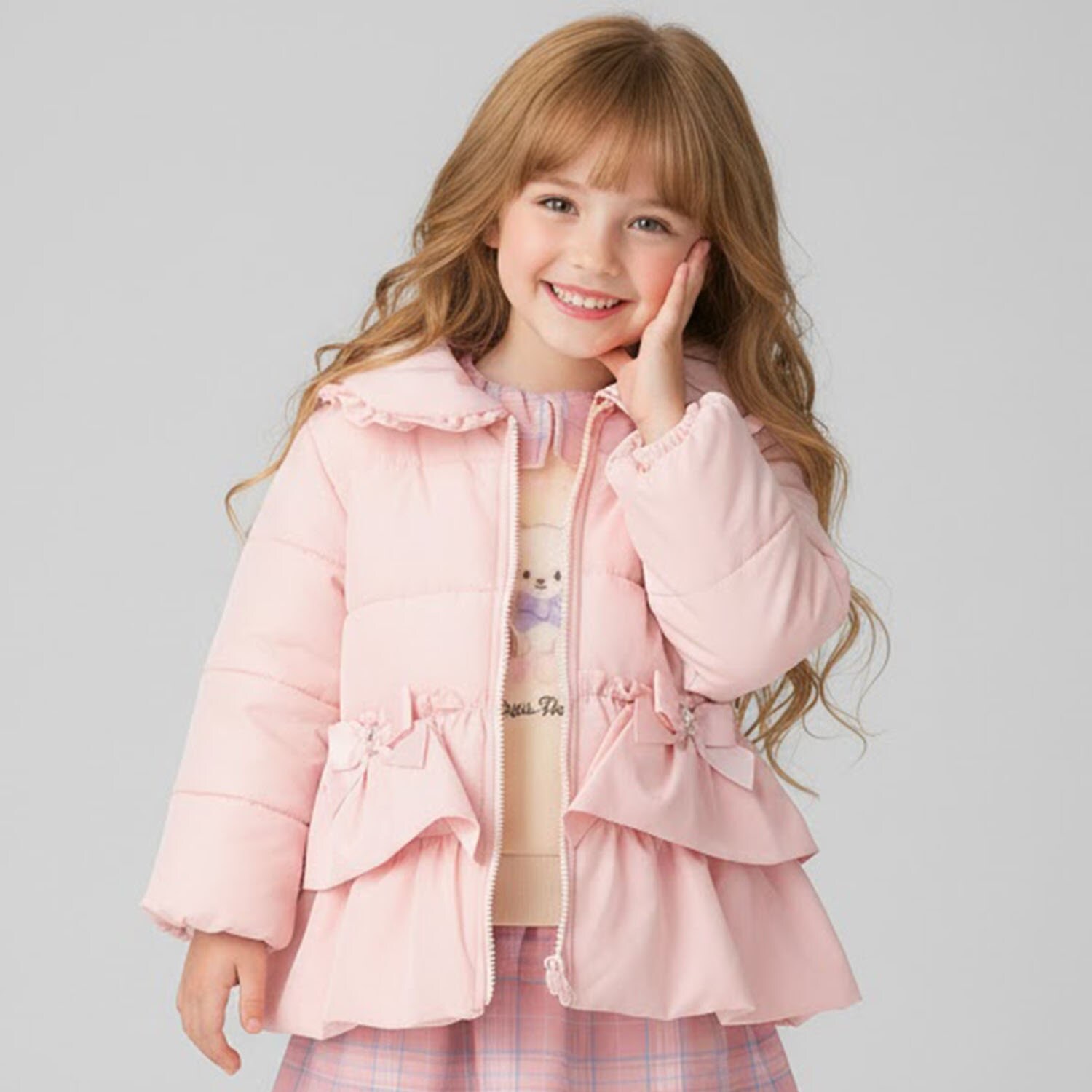 ペプラム中綿ブルゾン