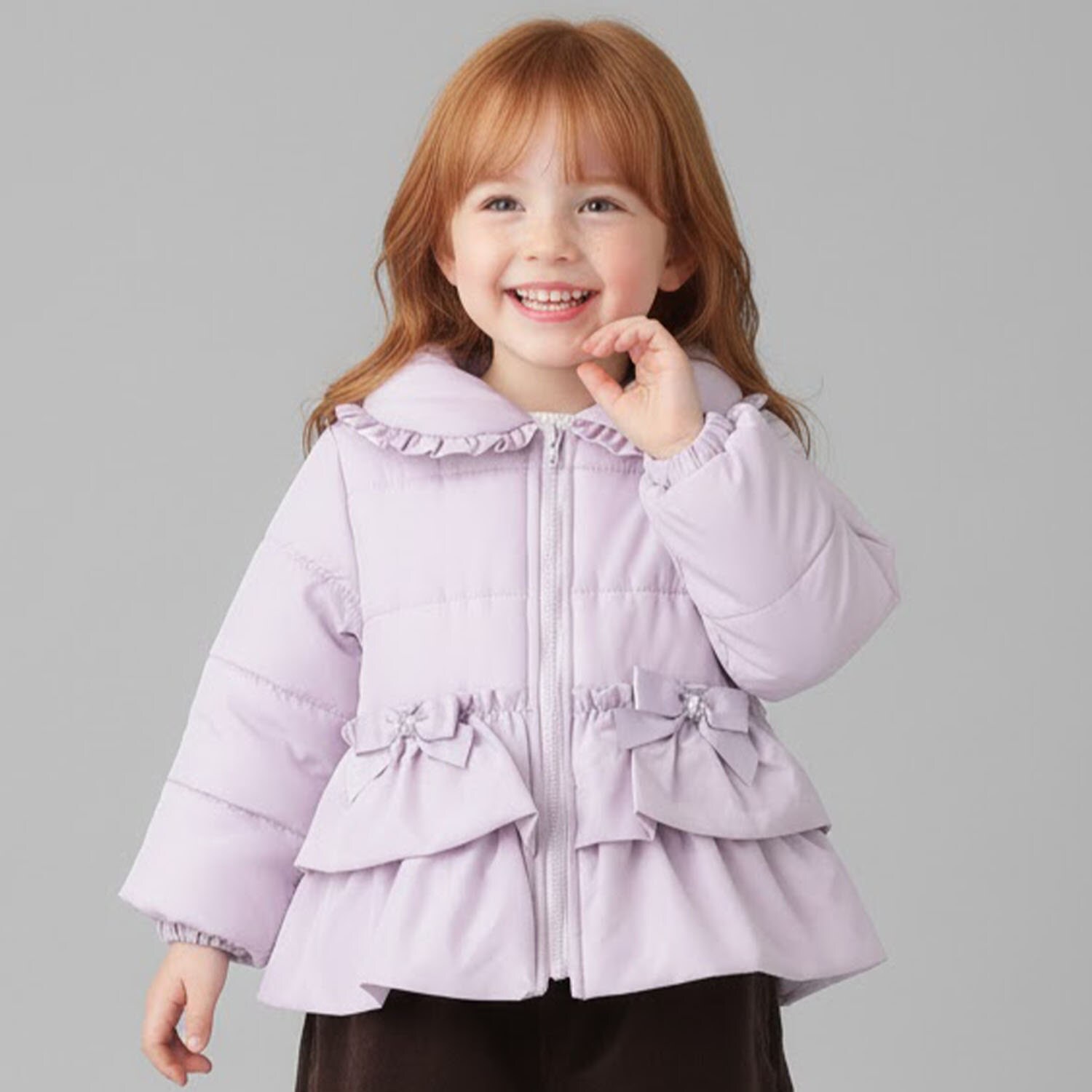 ペプラム中綿ブルゾン