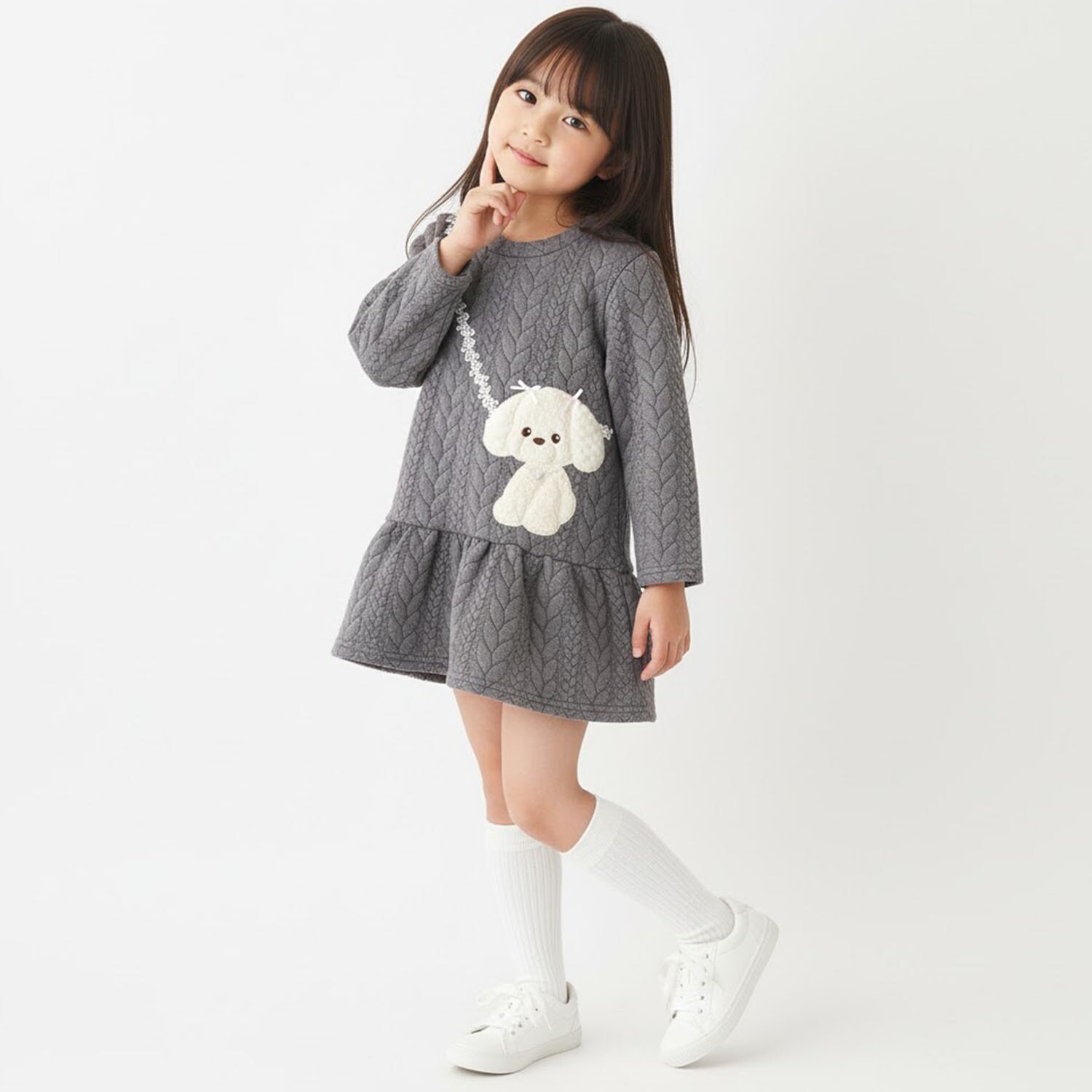 プードルキルトワンピース