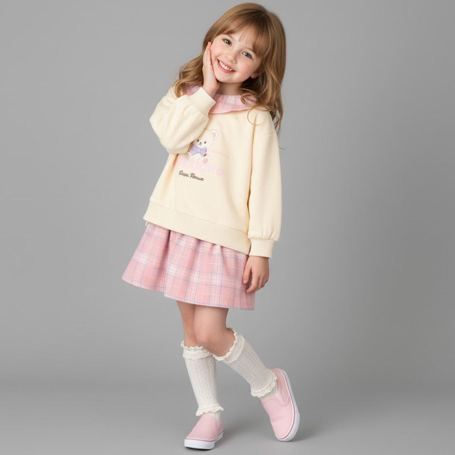 テディベアモチーフワンピース