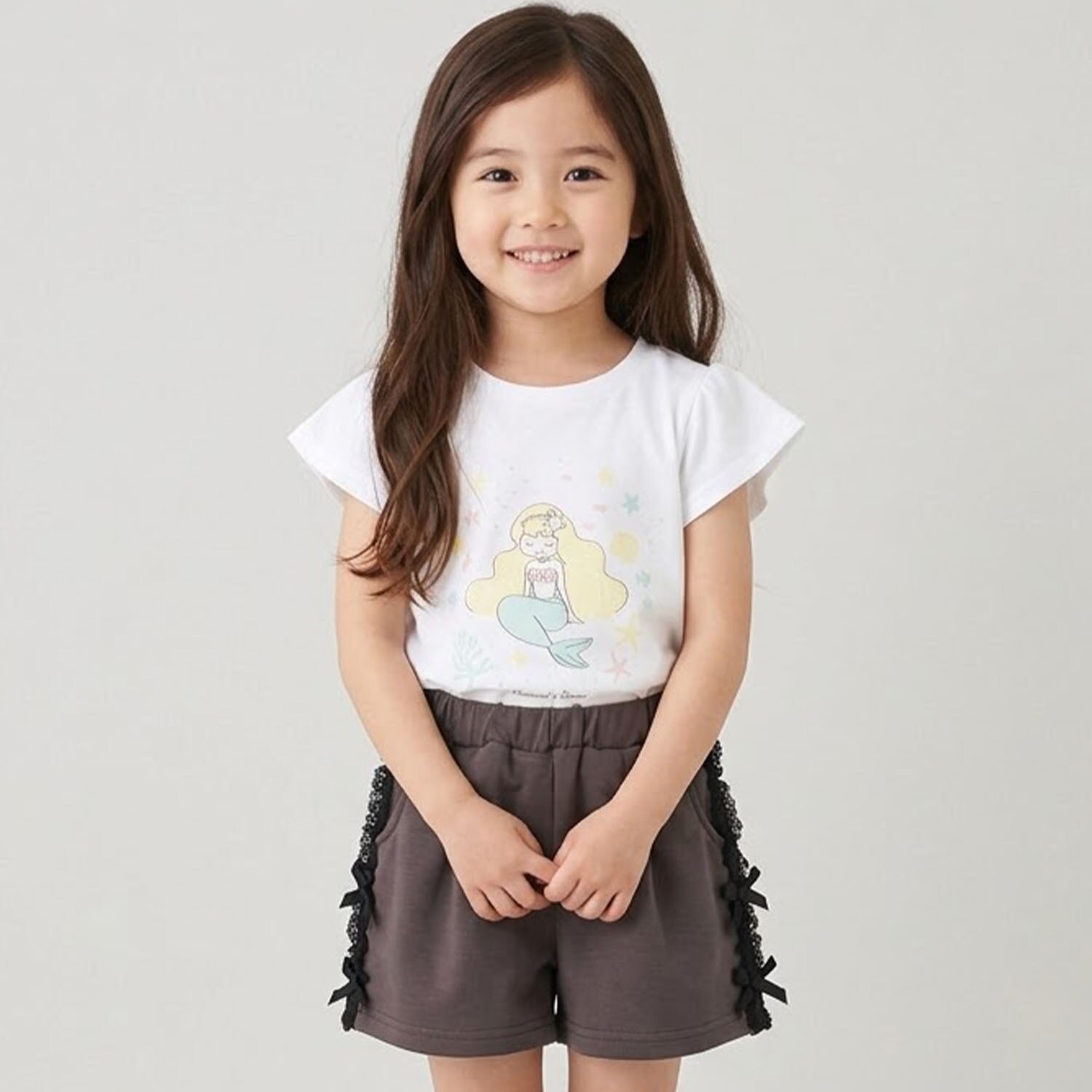 サイドレースショートパンツ