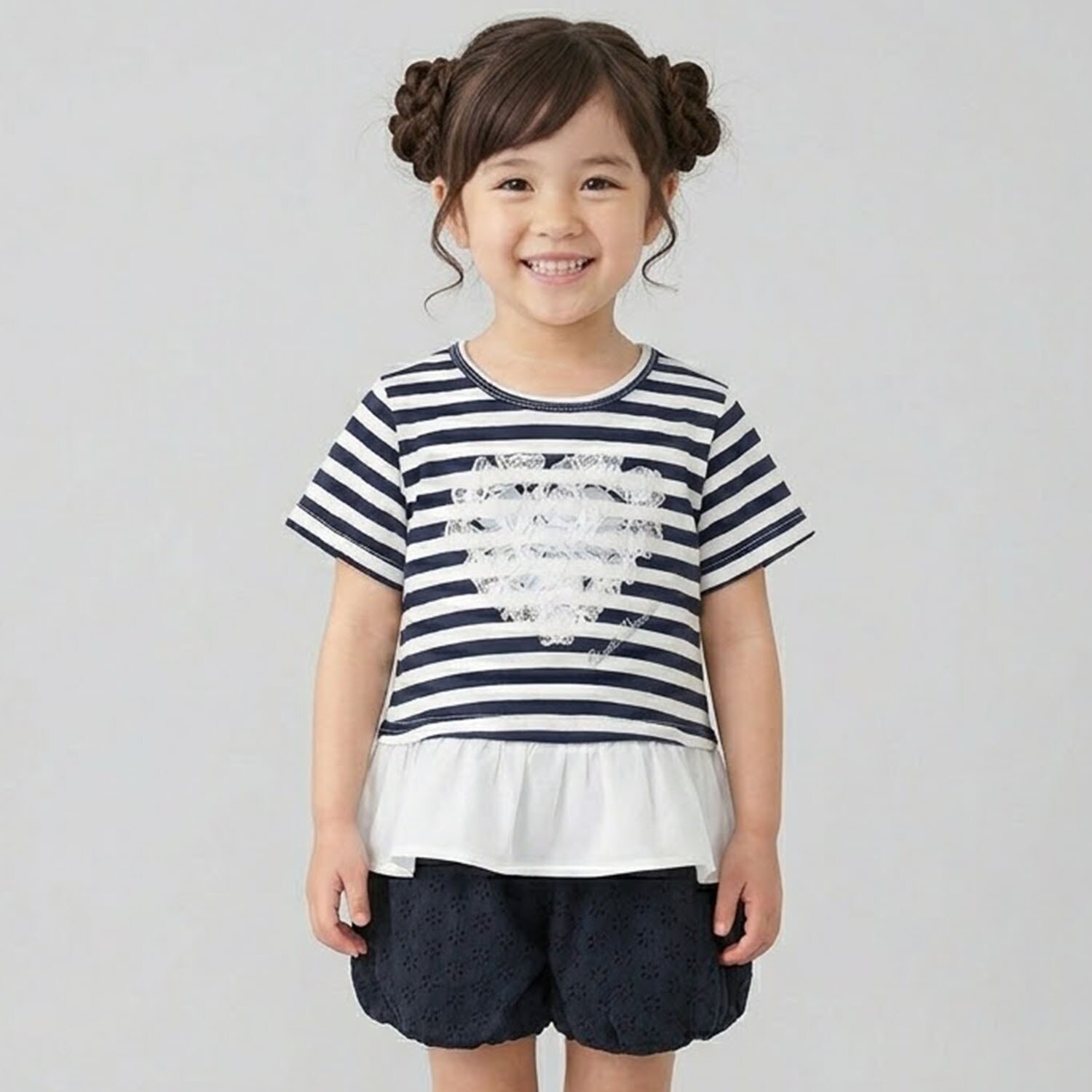 刺しゅうレースバルーンパンツ