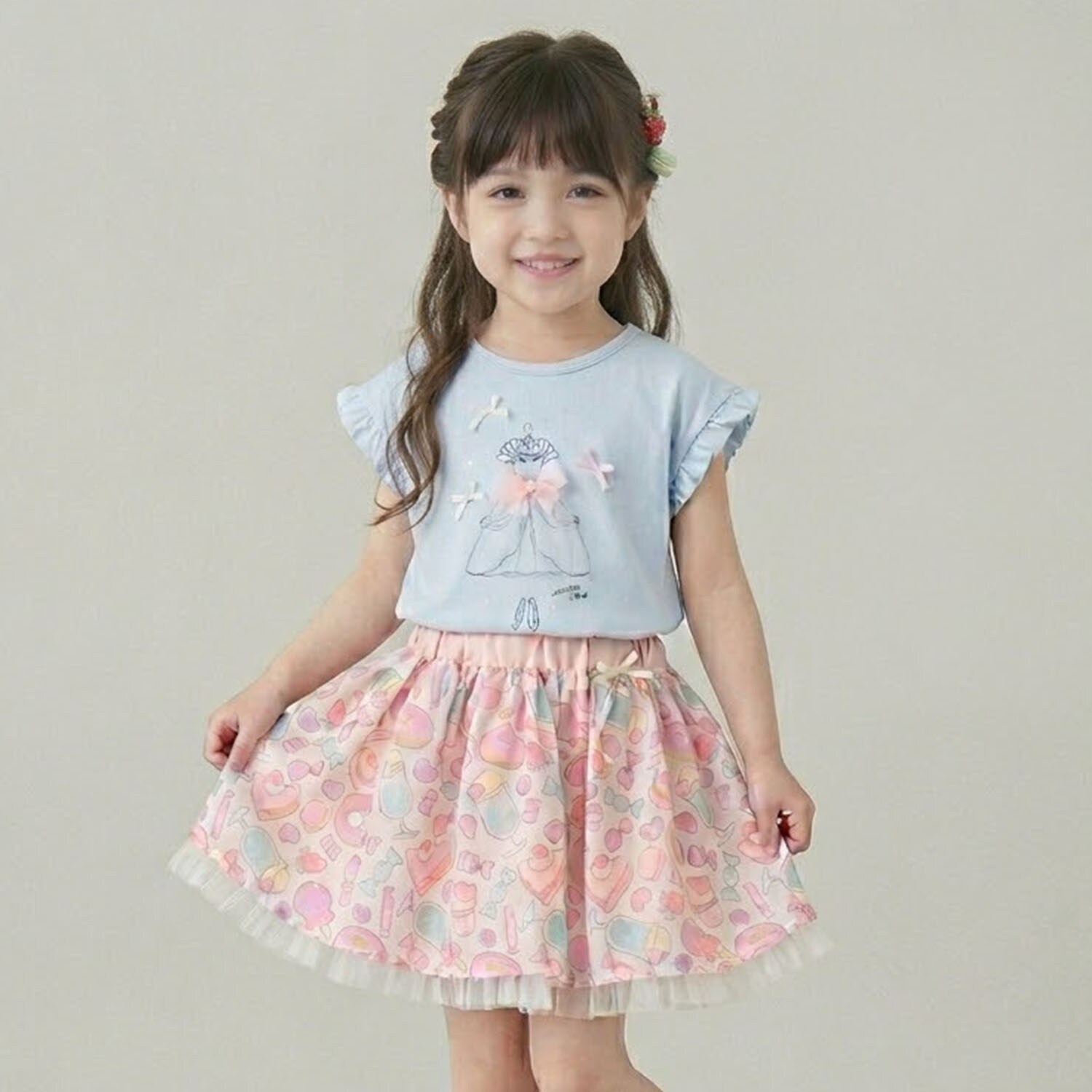 オリジナルプリントシフォンスカート