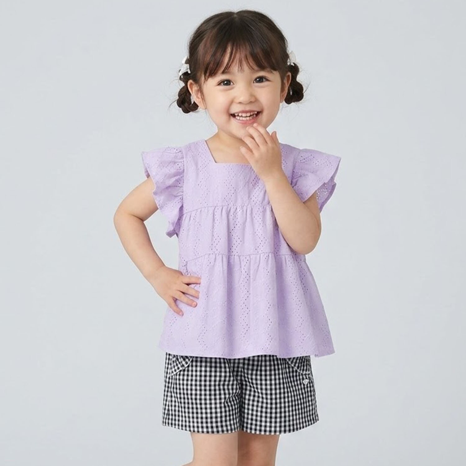 フリルポケットキュロット