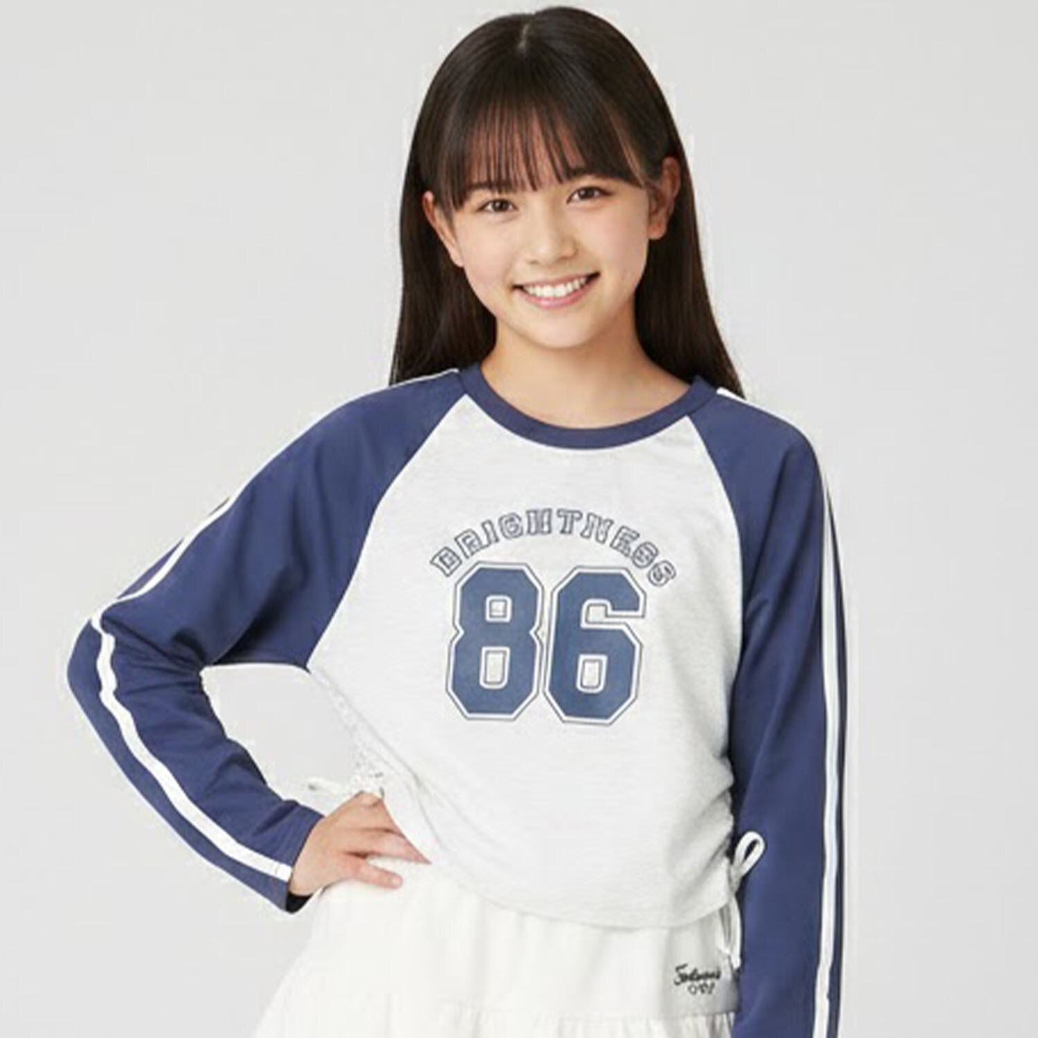 【milkycoast】ナンバーラグランTシャツ