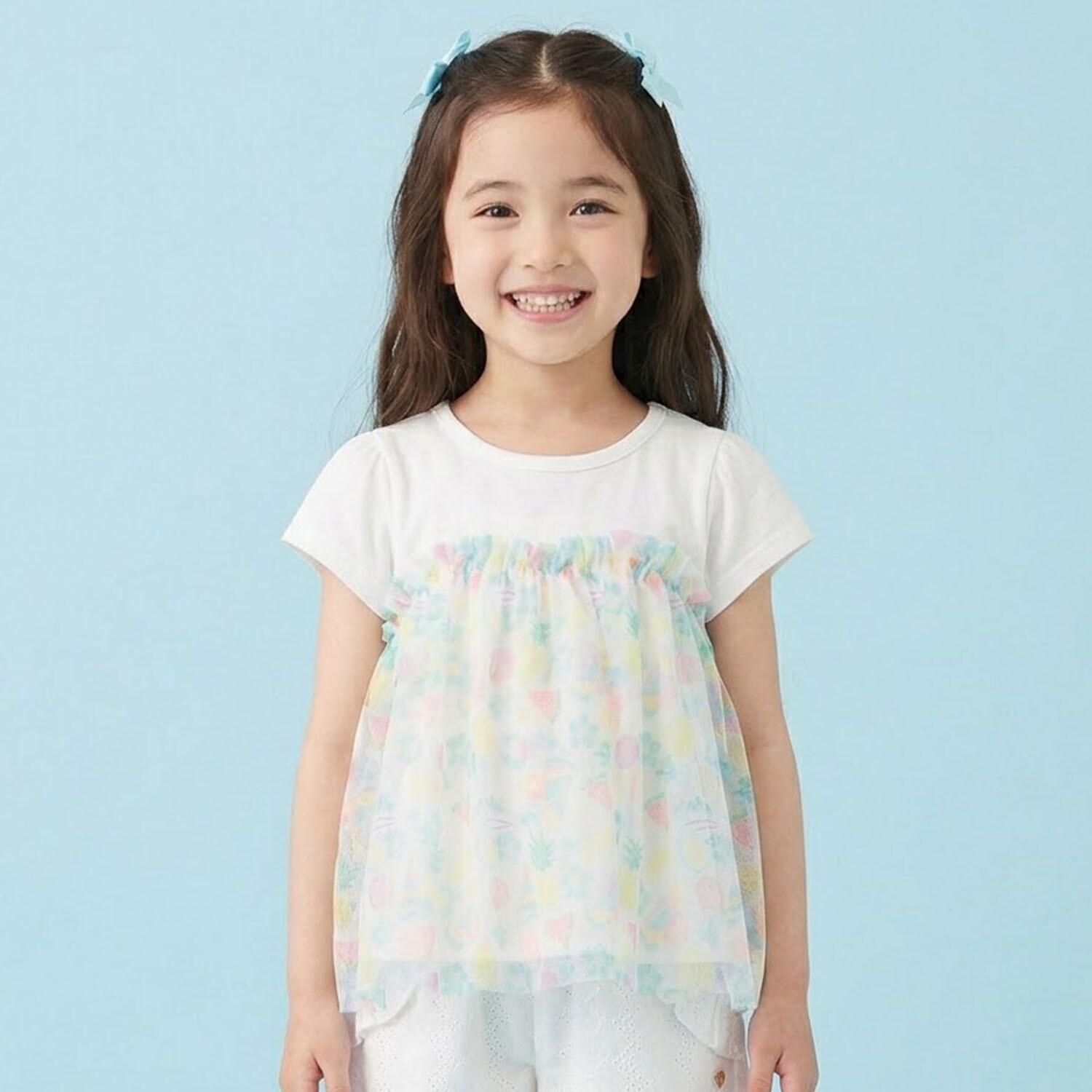 トロピカルチュールドッキングTシャツ