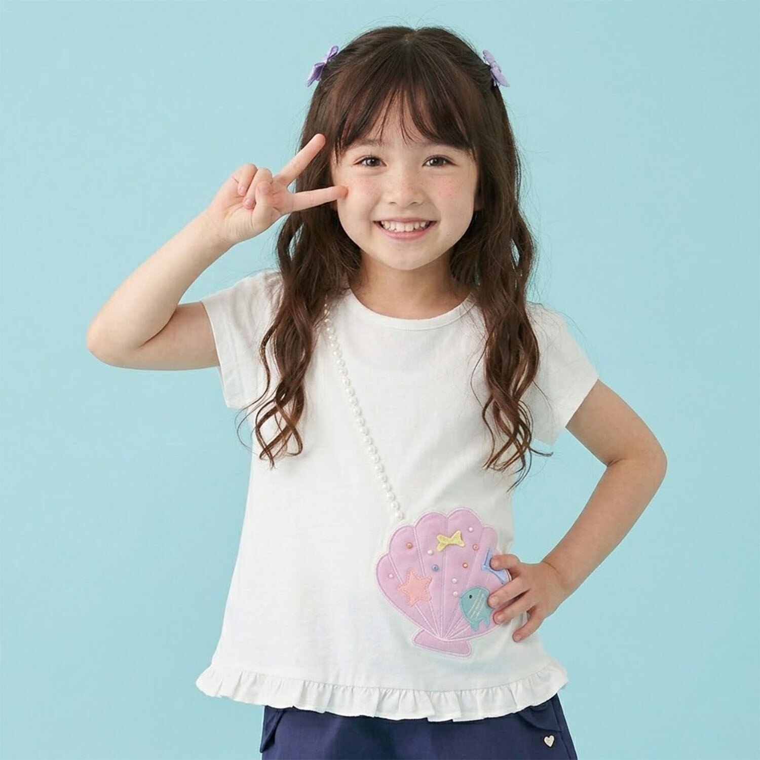 シェルポシェット風トロンプルイユTシャツ