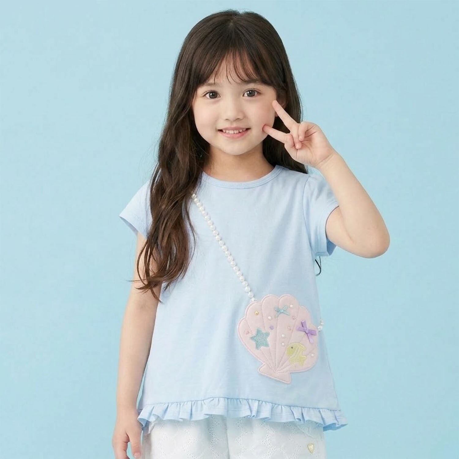 シェルポシェット風トロンプルイユTシャツ