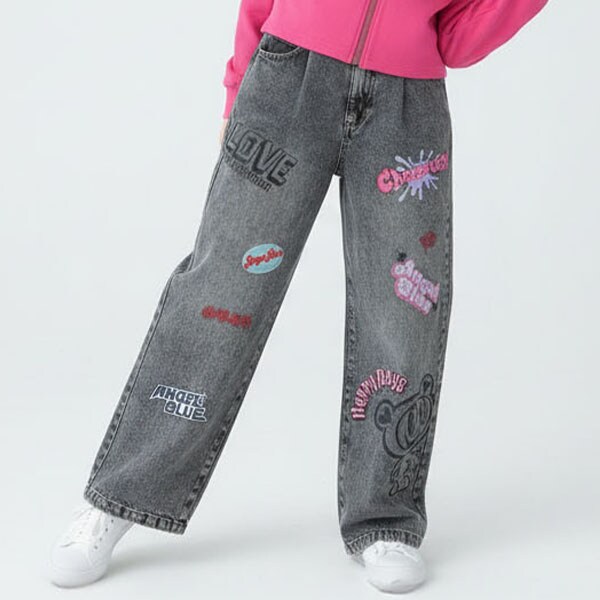 【エンジェルブルー】ナカムラくんデニムワイドパンツ