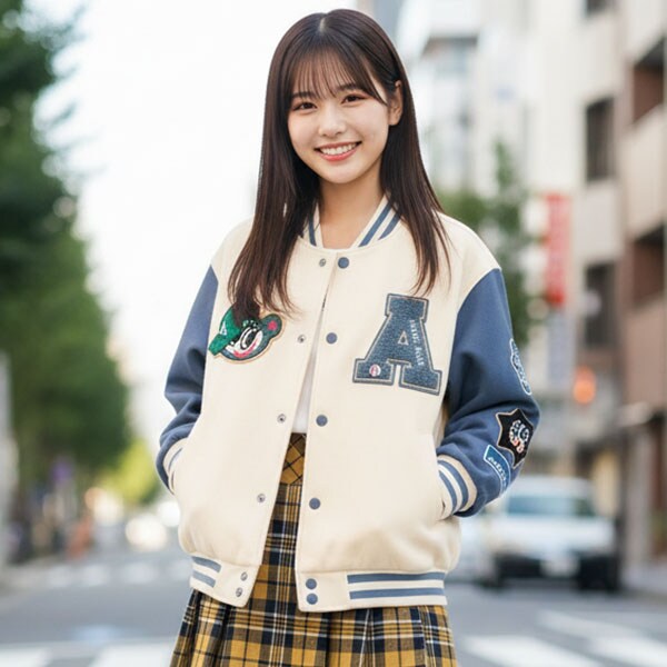 【エンジェルブルー】キャップナカムラくんスタジャン