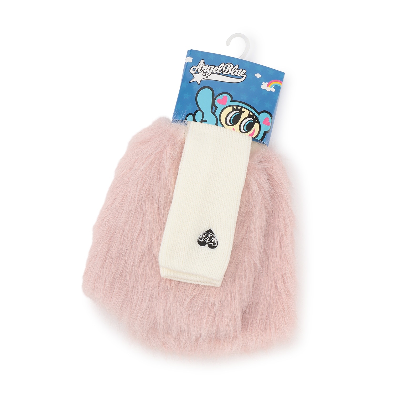 【エンジェルブルー】フェイクファーレッグウォーマー