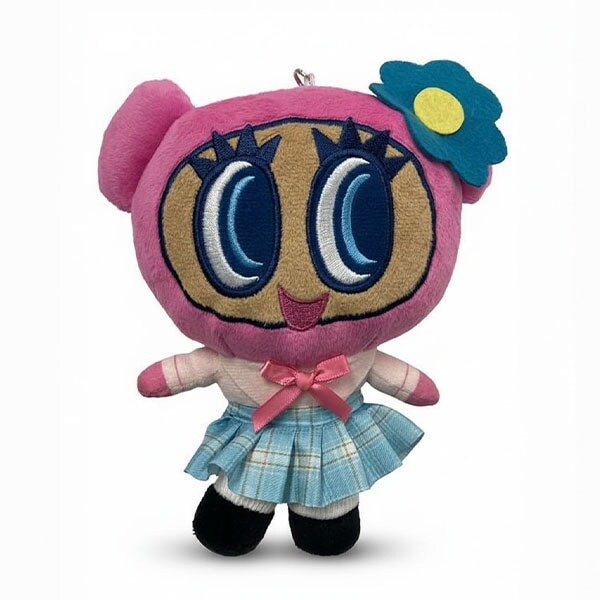 【エンジェルブルー】ヒョウ柄ナカムラくん・日焼けハナちゃんぬいぐるみチャーム