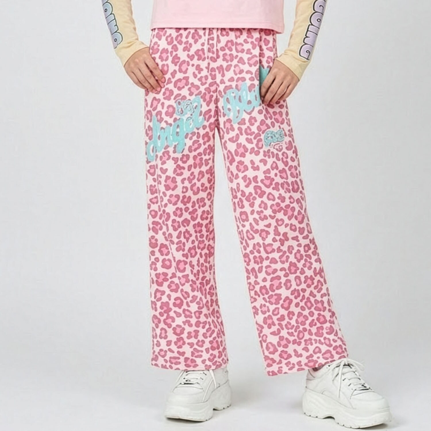 【エンジェルブルー】ビックロゴスェットパンツ