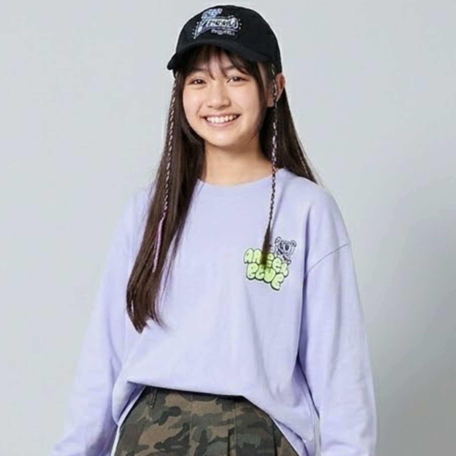 【エンジェルブルー】バックプリントルーズT