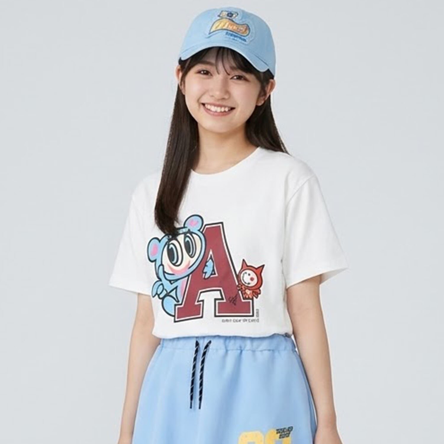 【エンジェルブルー】レタードTシャツ