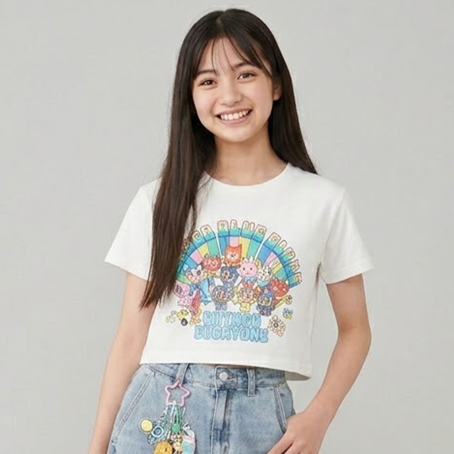 【エンジェルブルー】レインボーオールスターTシャツ