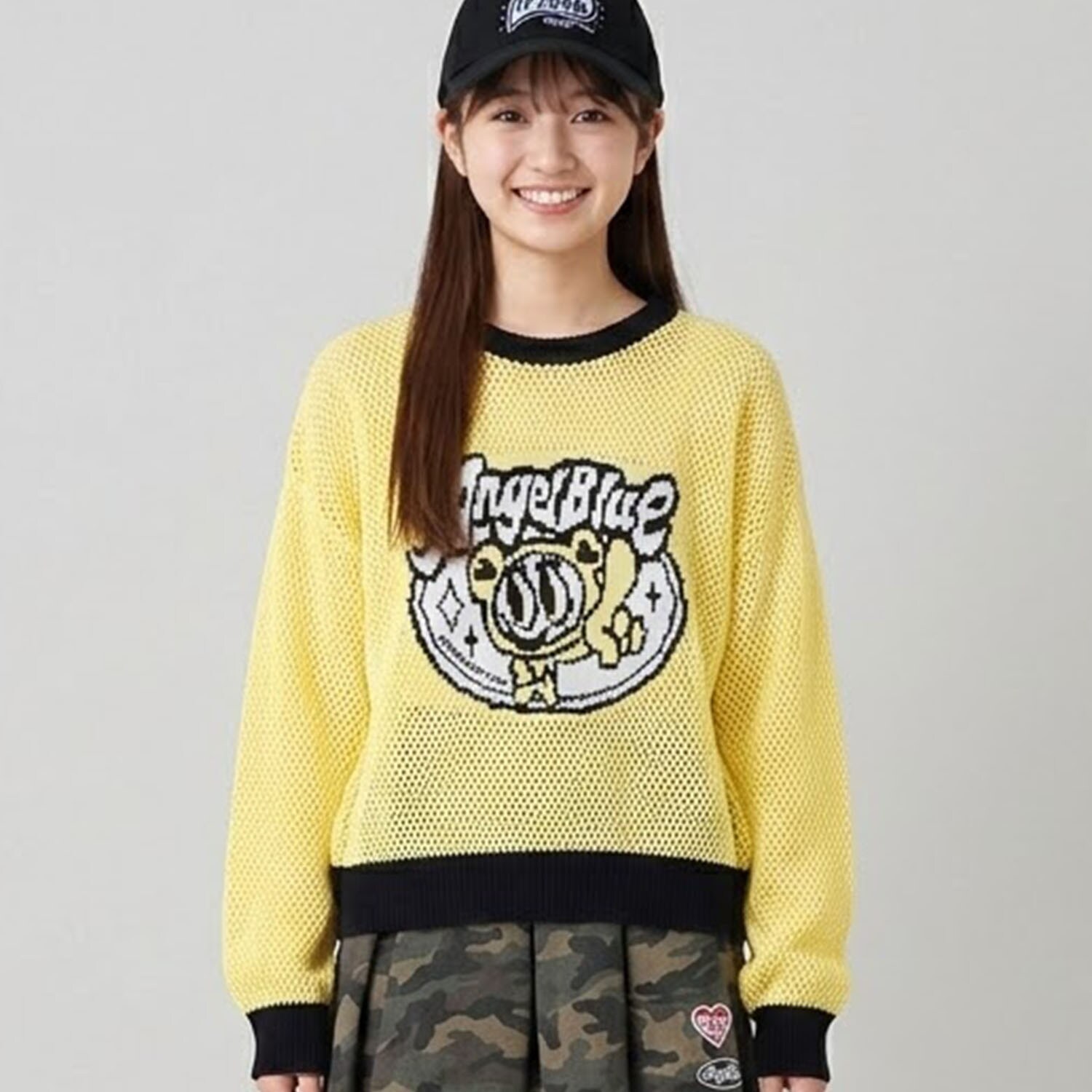 【エンジェルブルー】ナカムラくんメッシュニット