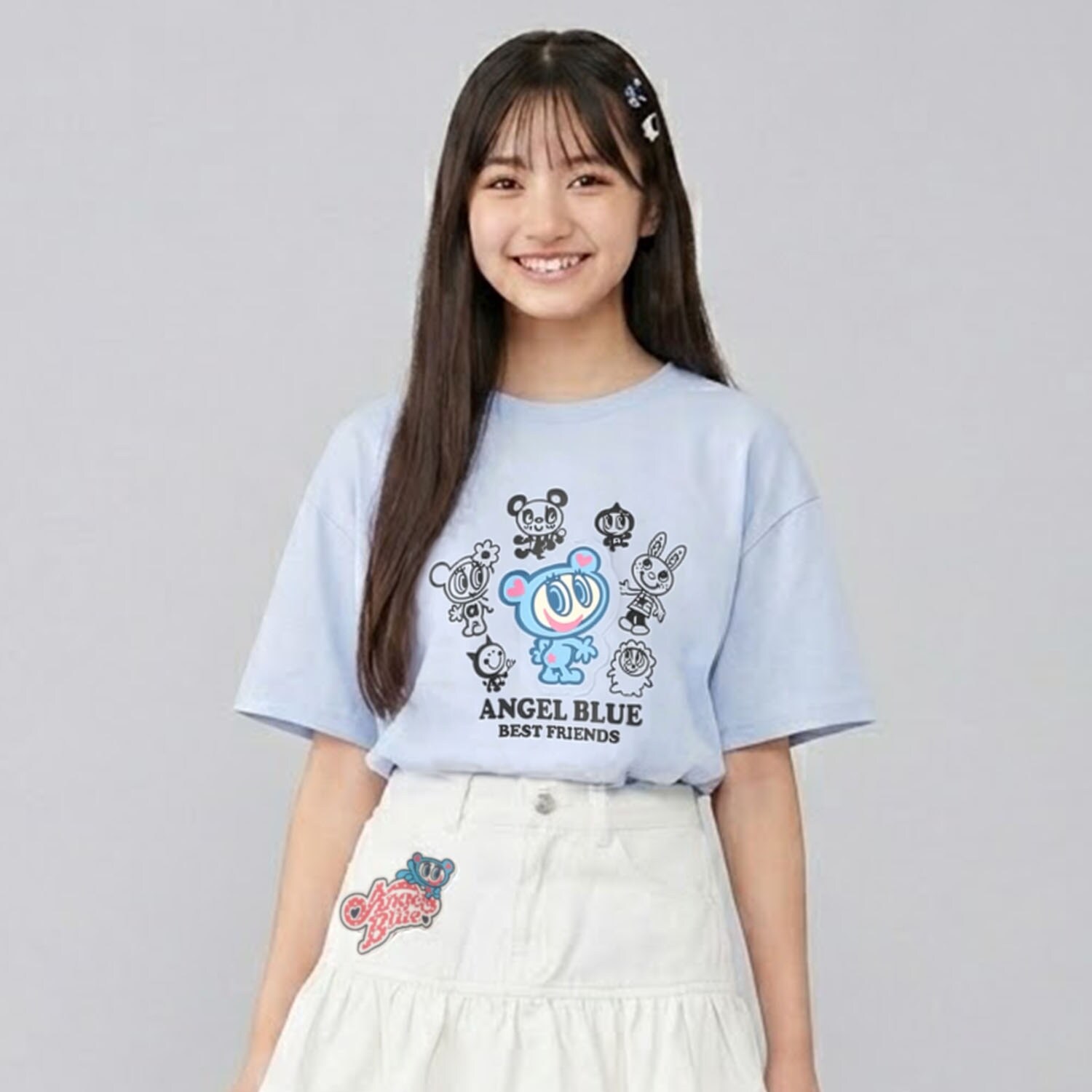 【エンジェルブルー】ナカムラくんリメイク風ルーズTシャツ