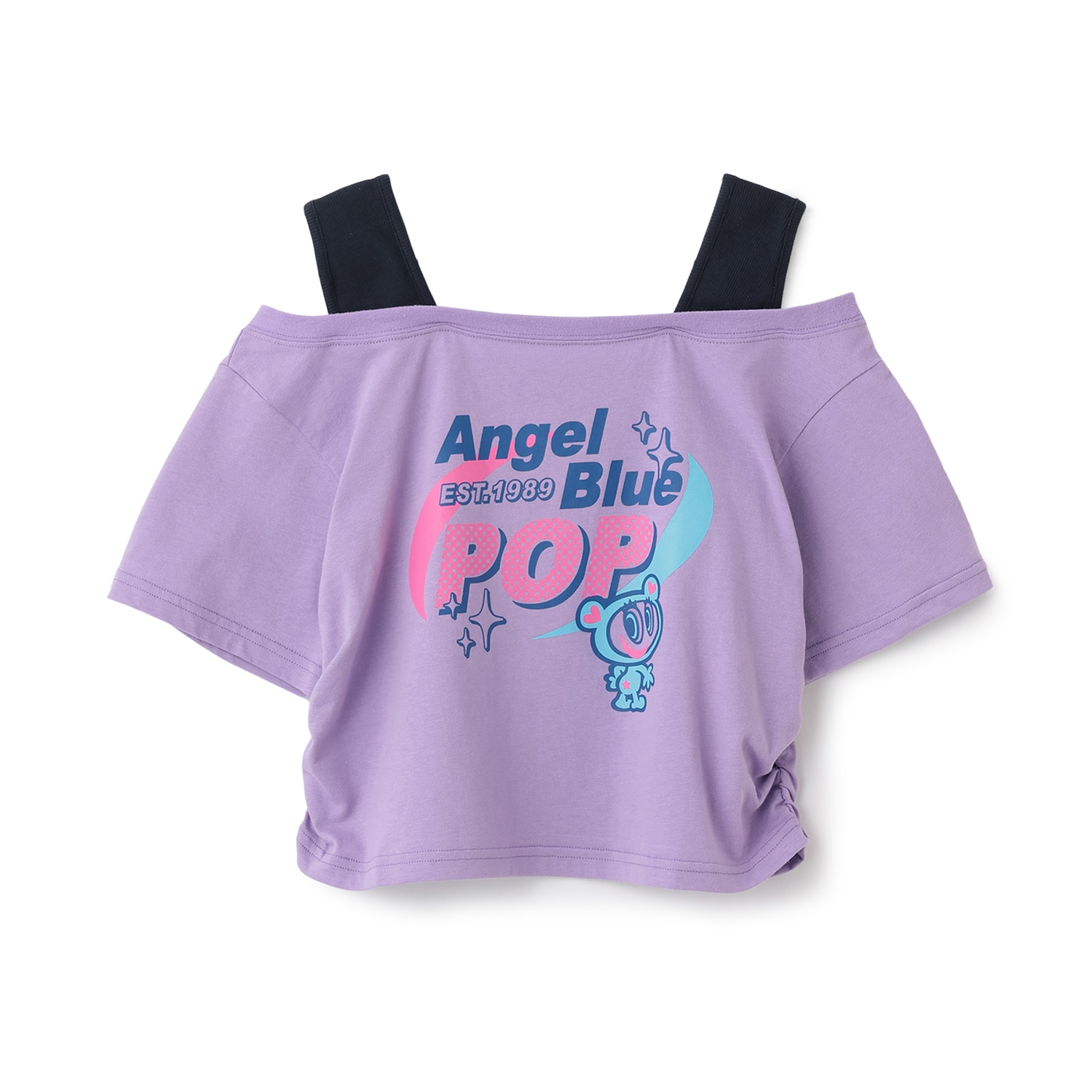 【エンジェルブルー】ナカムラくんオフショル半袖Tシャツ