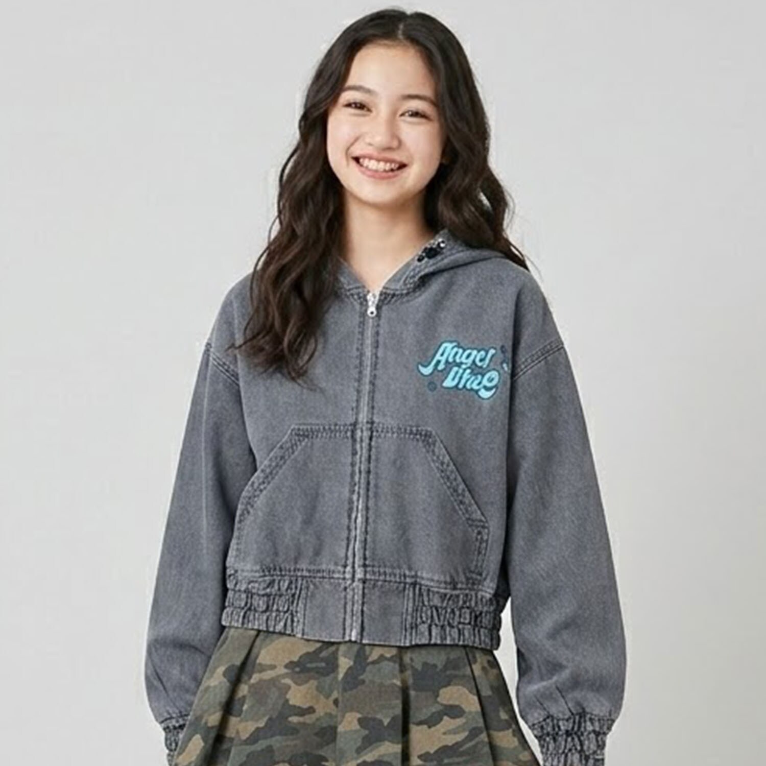 【エンジェルブルー】ナカムラくんフードブルゾン