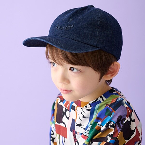 PS HAPPYエンボスデニムキャップ