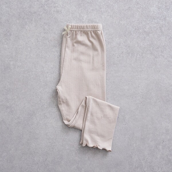 【ラインフラワーメッシュ】メロー7分丈レギンス