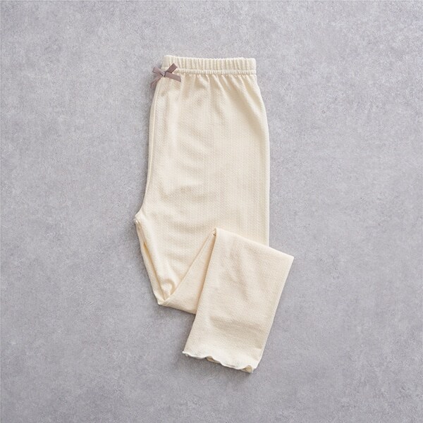 【ラインフラワーメッシュ】メロー7分丈レギンス