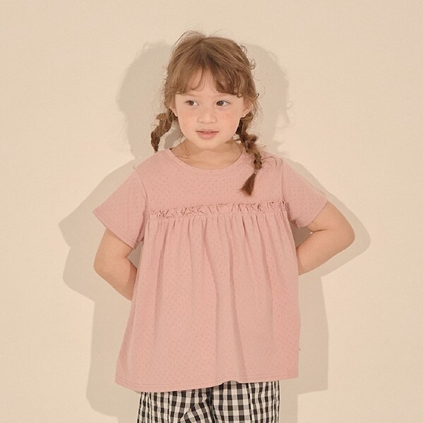 【ふんわりフラワーメッシュ】Love Ribbonsデザイントップス