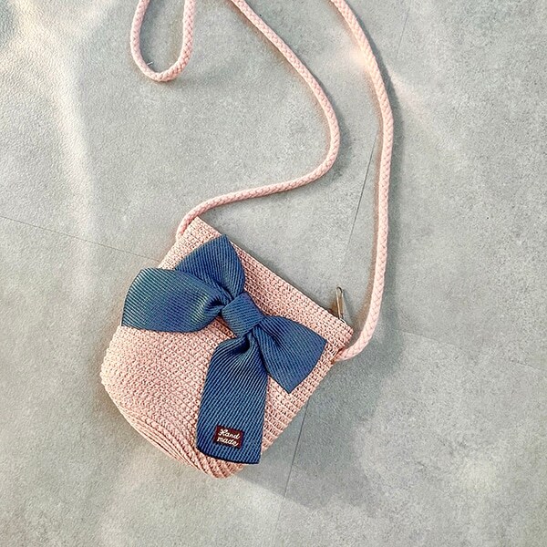 ビッグリボンストローバッグ