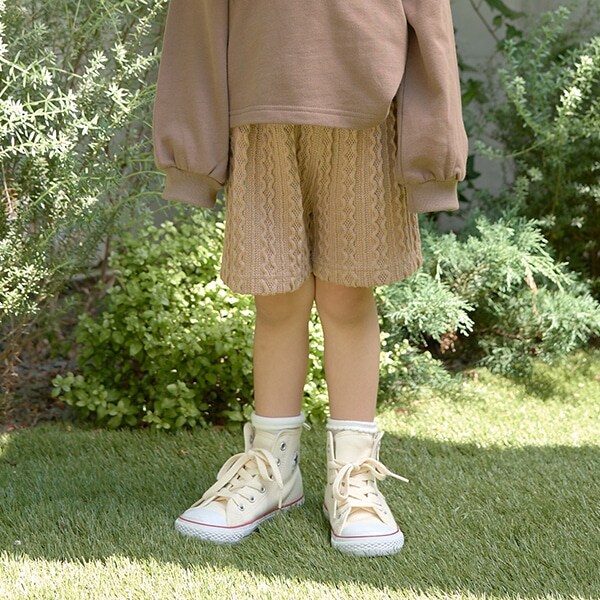 ジャガードニットソーショートパンツ