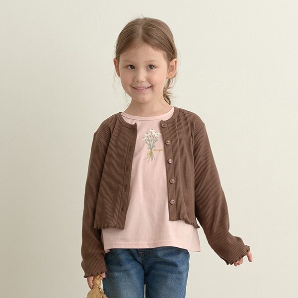 【万能アイテム】ふりふりメローテレコカーディガン