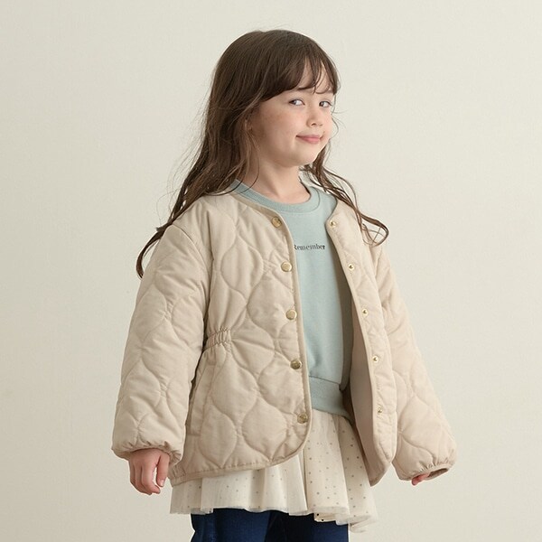 きれいシルエットキルティングブルゾン