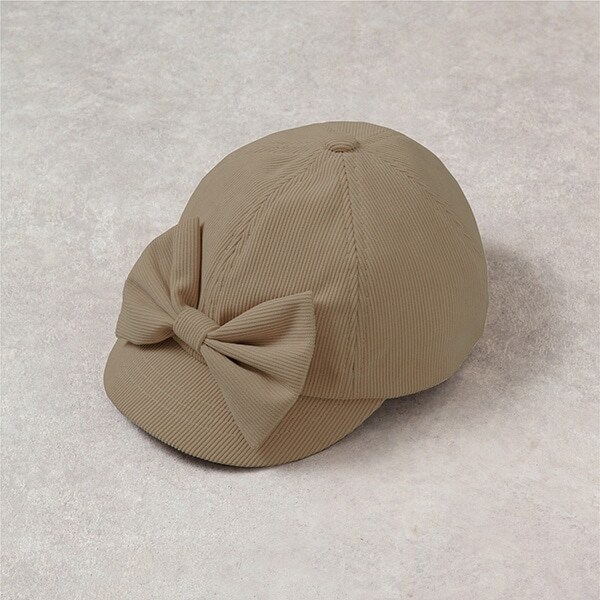 コーデュロイリボンキャップ